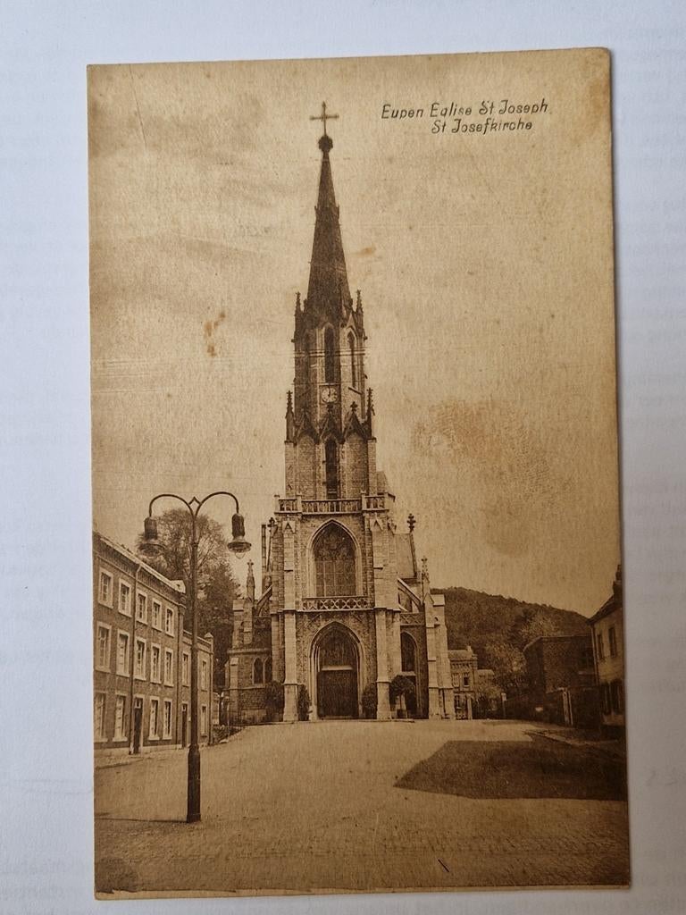 Eupen Eglise St Joseph - St Jozefkirche, Verzamelen, Postkaarten | België, Ophalen of Verzenden