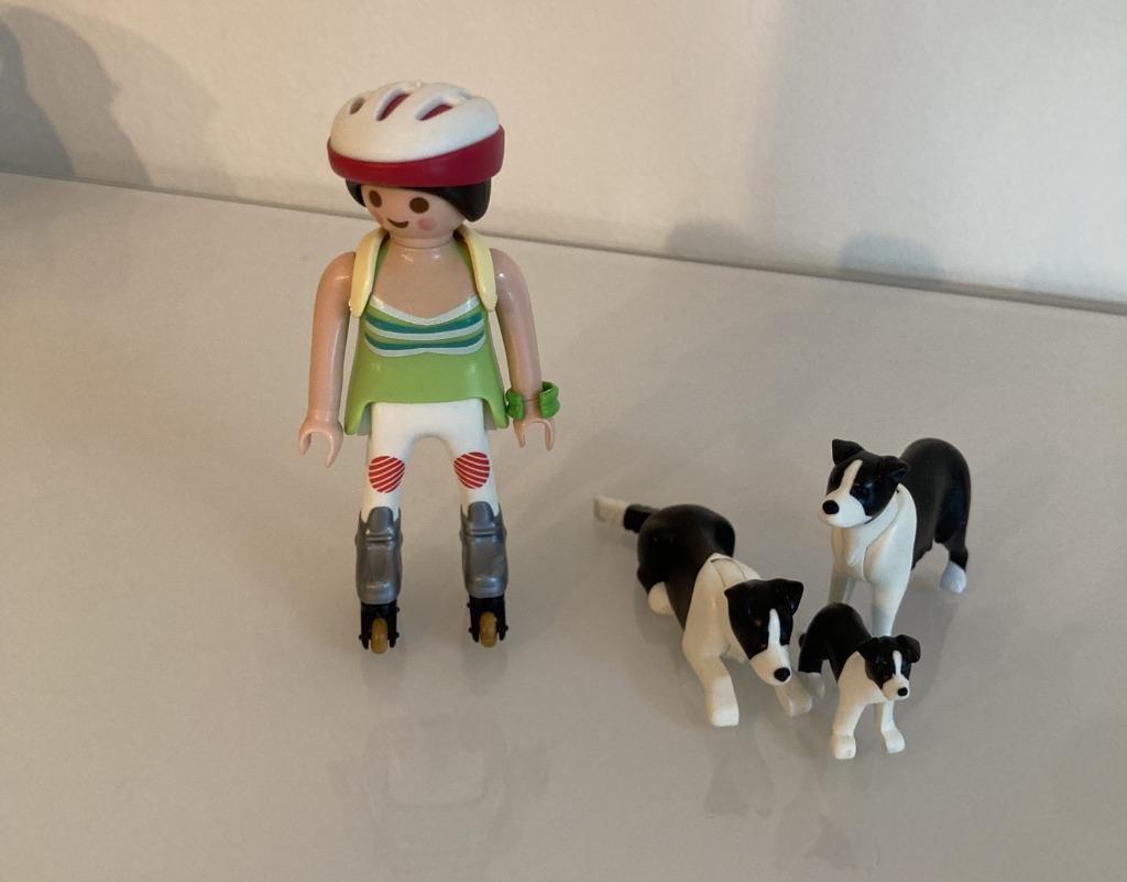 Playmobil 5213 - Border collie familie met oppasser, Enlèvement, Utilisé, Ensemble complet