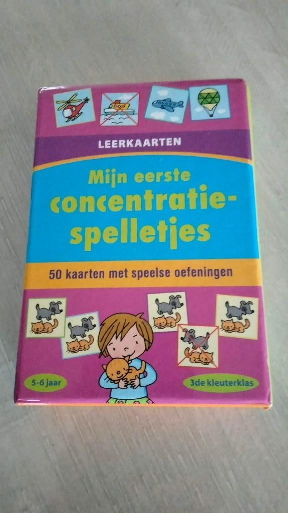 Mijn eerste concentratiespelletjes - 50 leerkaarten, Ophalen of Verzenden, Zo goed als nieuw, Taal en Lezen