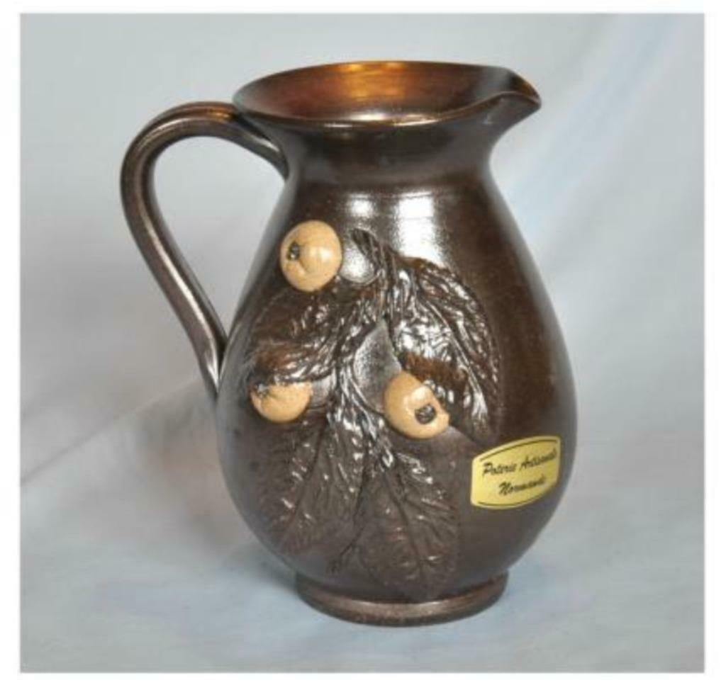§pichet grès brun  poterie normande, Antiquités & Art, Enlèvement ou Envoi
