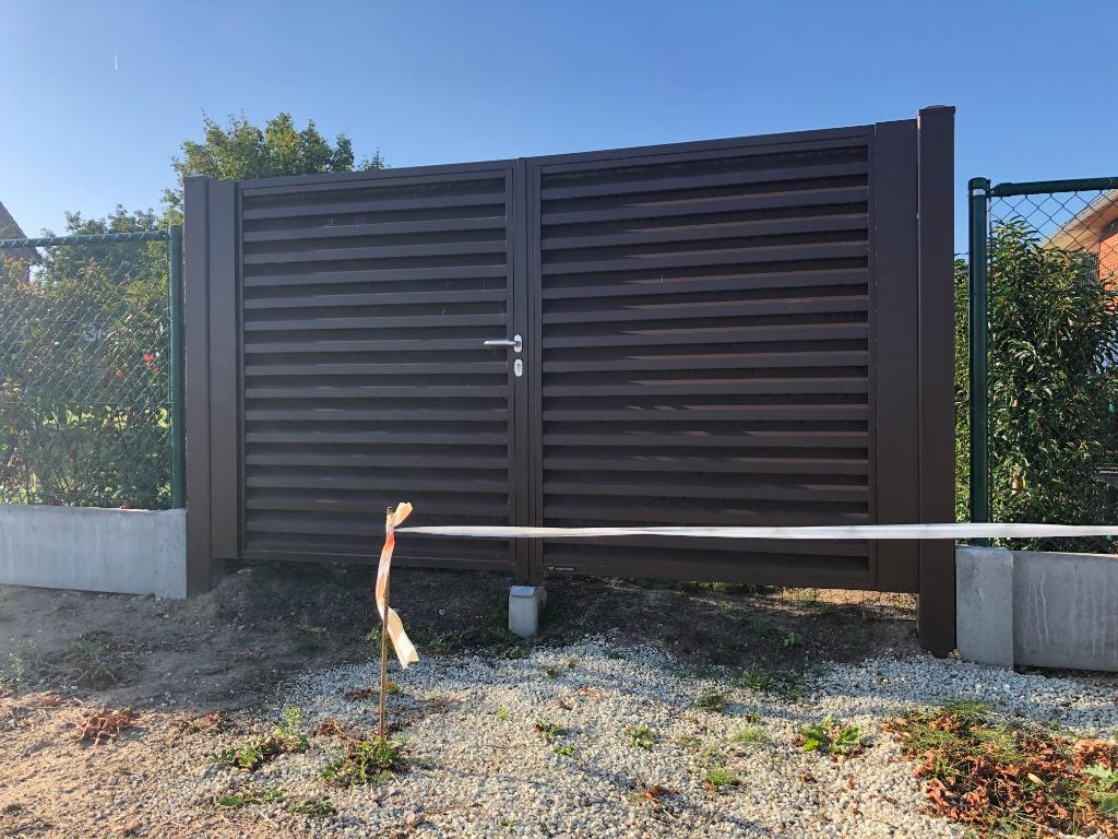 Poort WIŚNIOWSKI  325 x 180 cm, Jardin & Terrasse, Portes de jardin, 200 cm ou plus, Portail battant, Comme neuf, Fer