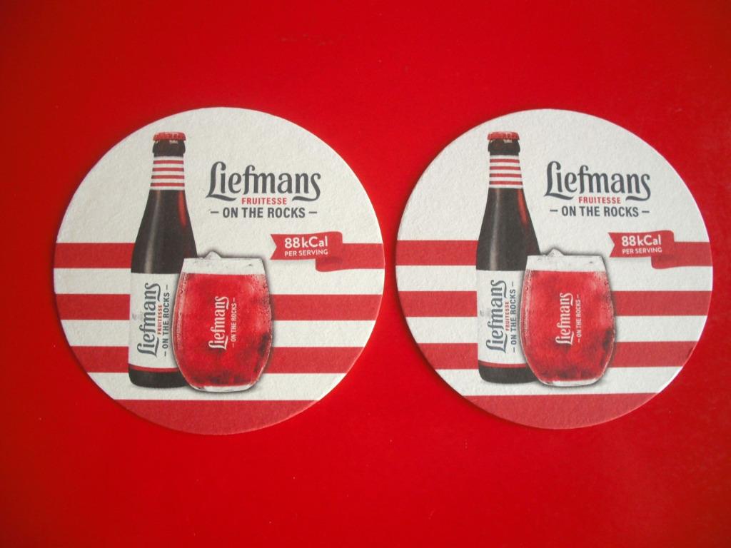2 SOUS - BOCKS ** LIEFMANS ** On The Rocks, Enlèvement ou Envoi, Neuf, Sous-bock, Autres marques