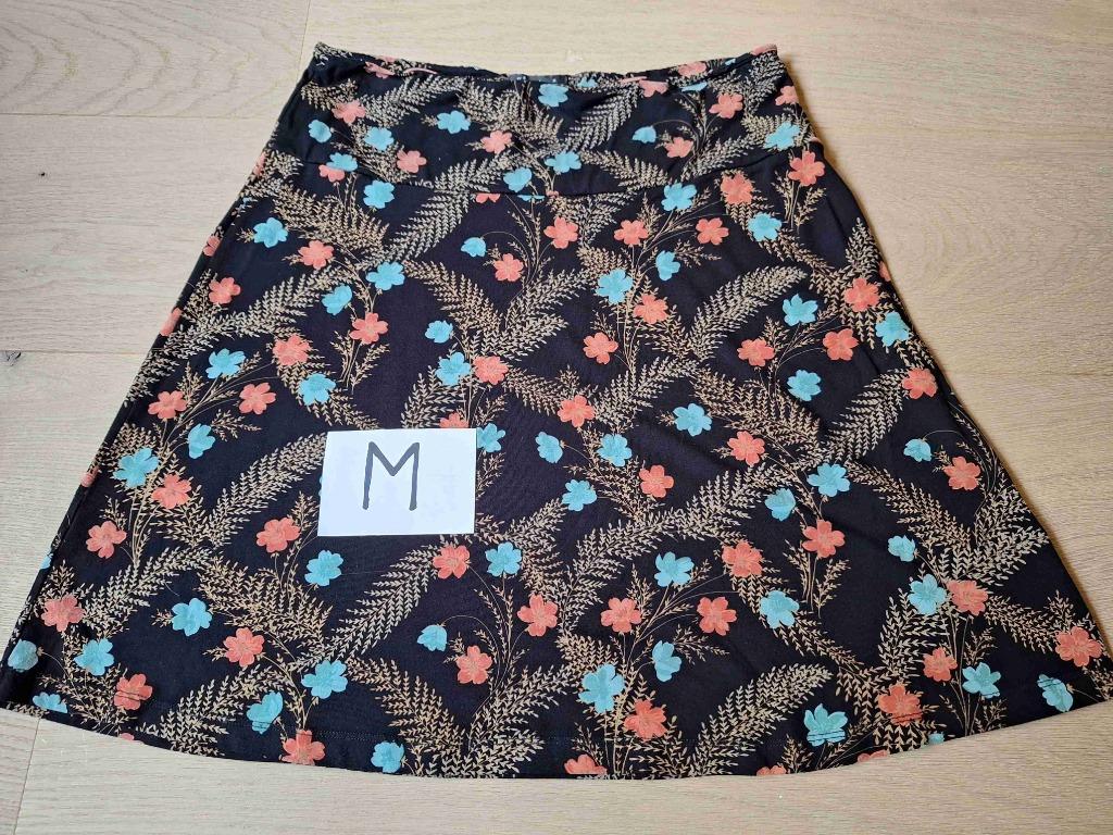 King Louie rok zwart bloemetjes mt M, Maat 38/40 (M), Zwart, Ophalen of Verzenden, King Louie