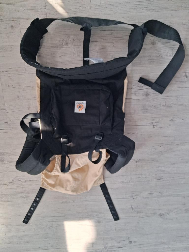 ergobaby draagzak original bundle of joy black & camel, Kinderen en Baby's, Ophalen of Verzenden, Zo goed als nieuw, Draagzak