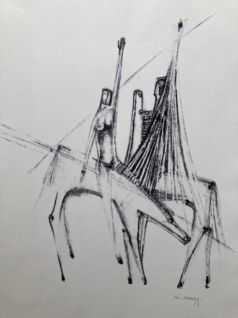 litho Marcel Mazy (1931), Ophalen of Verzenden