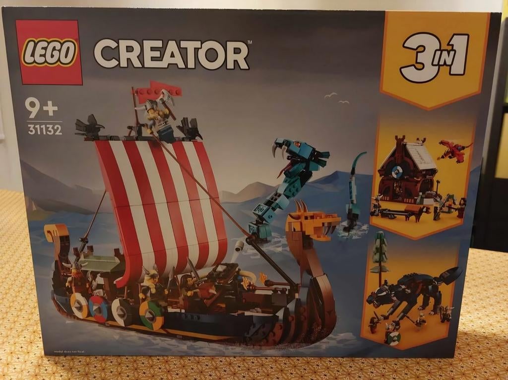 Lego creator 3en1 (31132) :  Bateau viking et le serpent, Enfants & Bébés, Jouets | Duplo & Lego, Neuf, Ensemble complet, Lego
