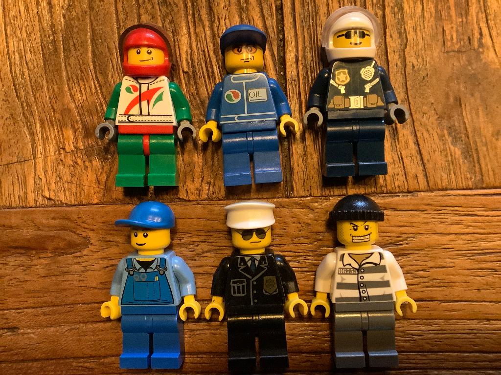 Lego aanvulset figuren 6 stuks / 202-F3, Enlèvement ou Envoi, Utilisé, Briques en vrac, Lego