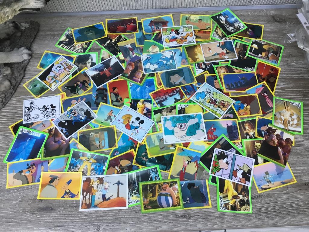 Lot van 95 Panini/Merlin stickers., Ophalen of Verzenden, Nieuw, Meerdere stickers