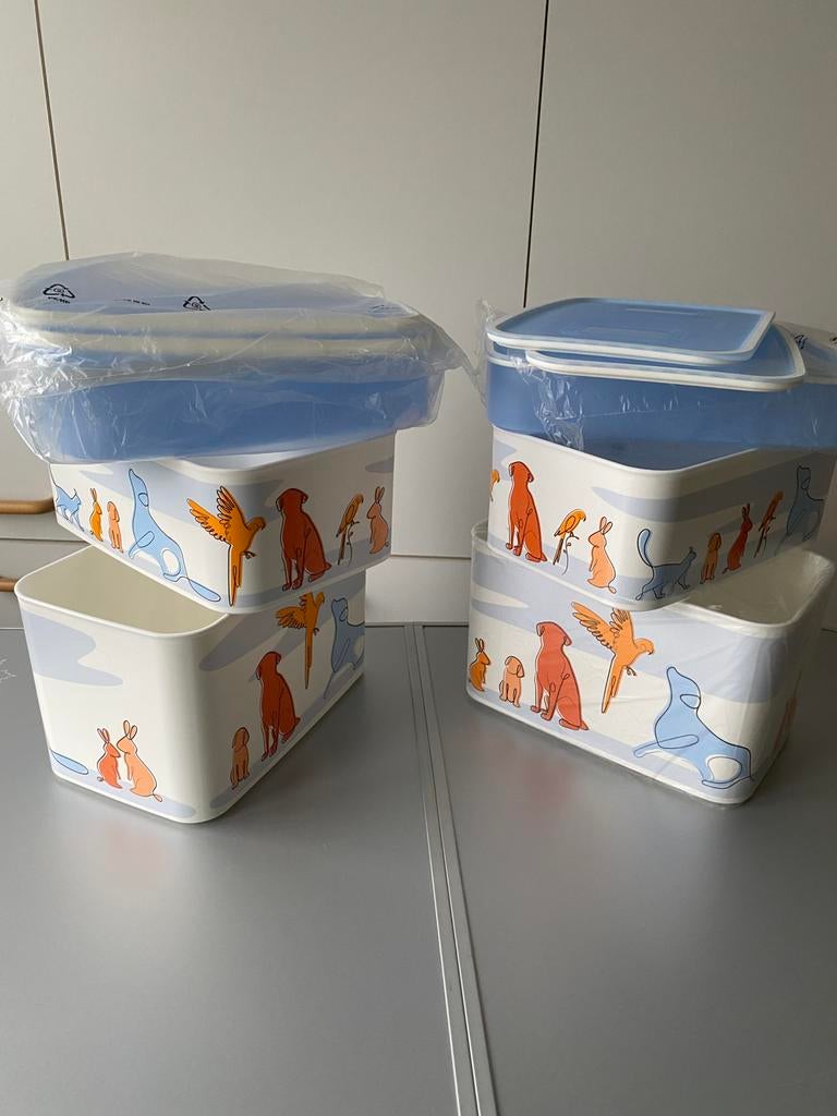 🍄 Tupperware . NIEUWE ClickPlus set “ huisdieren “, Huis en Inrichting, Ophalen of Verzenden, Nieuw