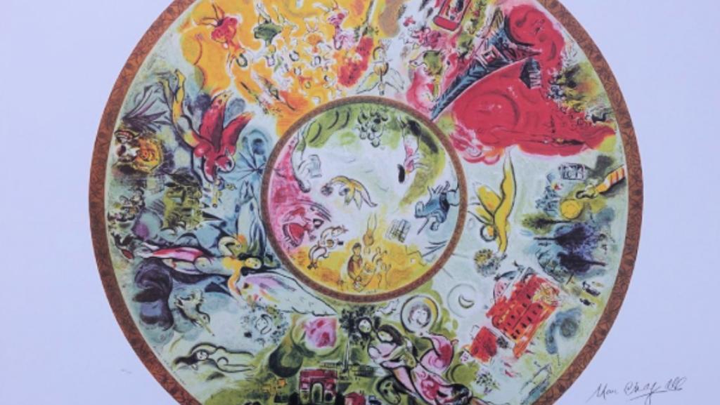 Marc Chagall (after) - Plafond de l'Opéra Garnier, Antiquités & Art, Art | Lithographies & Sérigraphies, Enlèvement