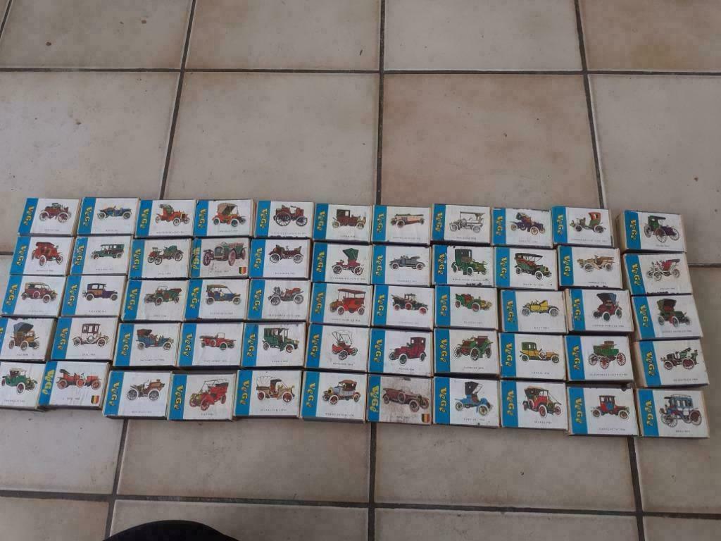50 Luciferdoosjes met oldtimers, Enlèvement ou Envoi, Comme neuf, Voitures