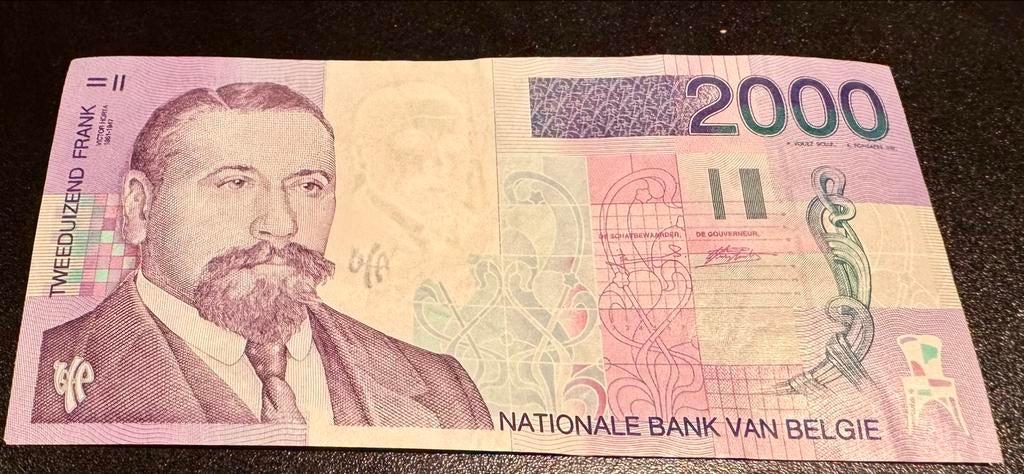Bankbiljet 2000 Frank - perfecte staat, Ophalen, Los biljet