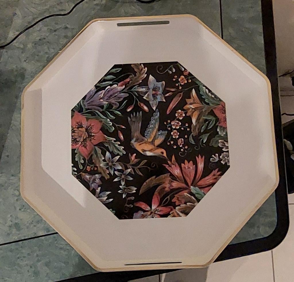 8 hoekig dienblad, Ophalen