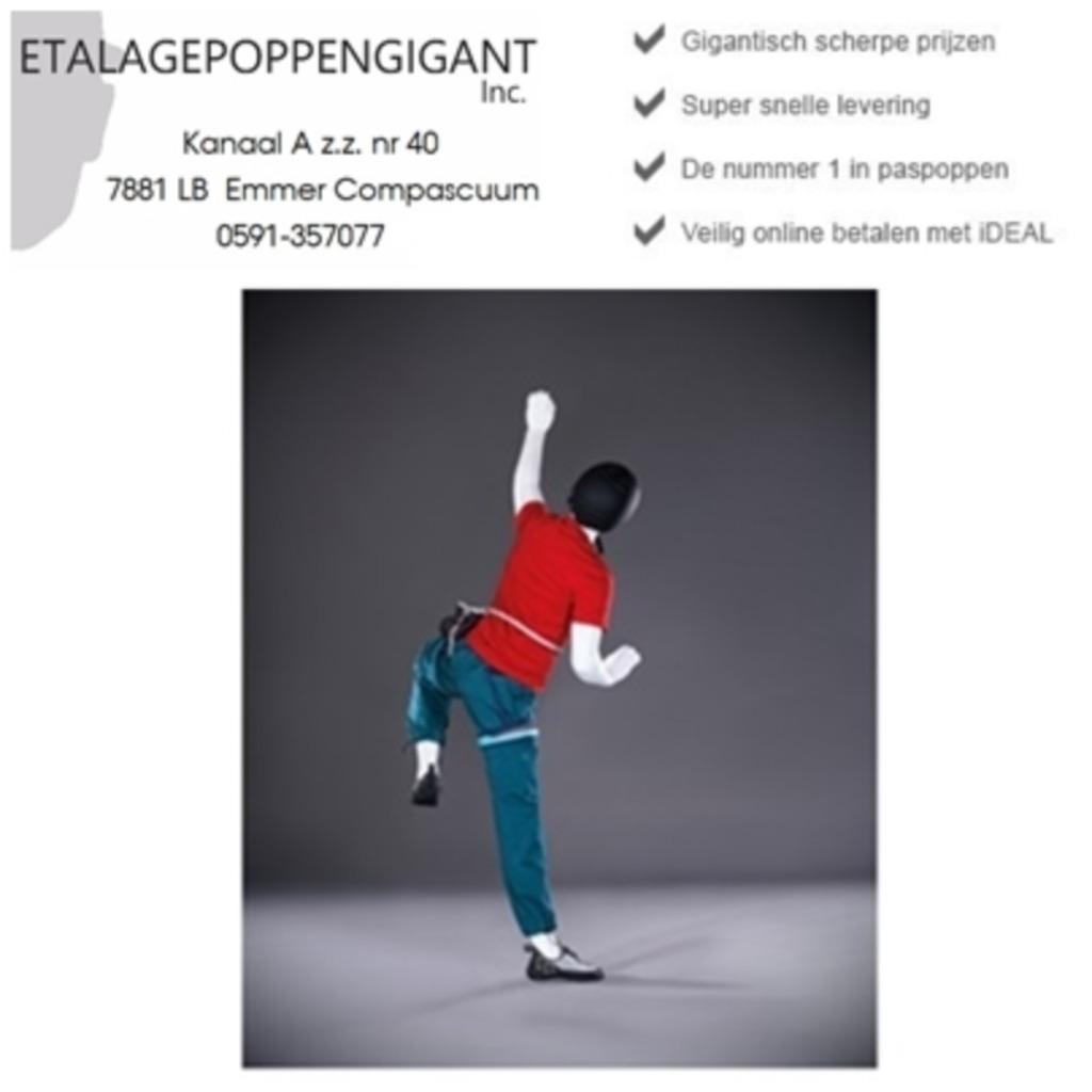 Etalagepoppen / Mannequins Nieuw in Klim Houding EPG, Ophalen of Verzenden, Nieuw, Overige typen