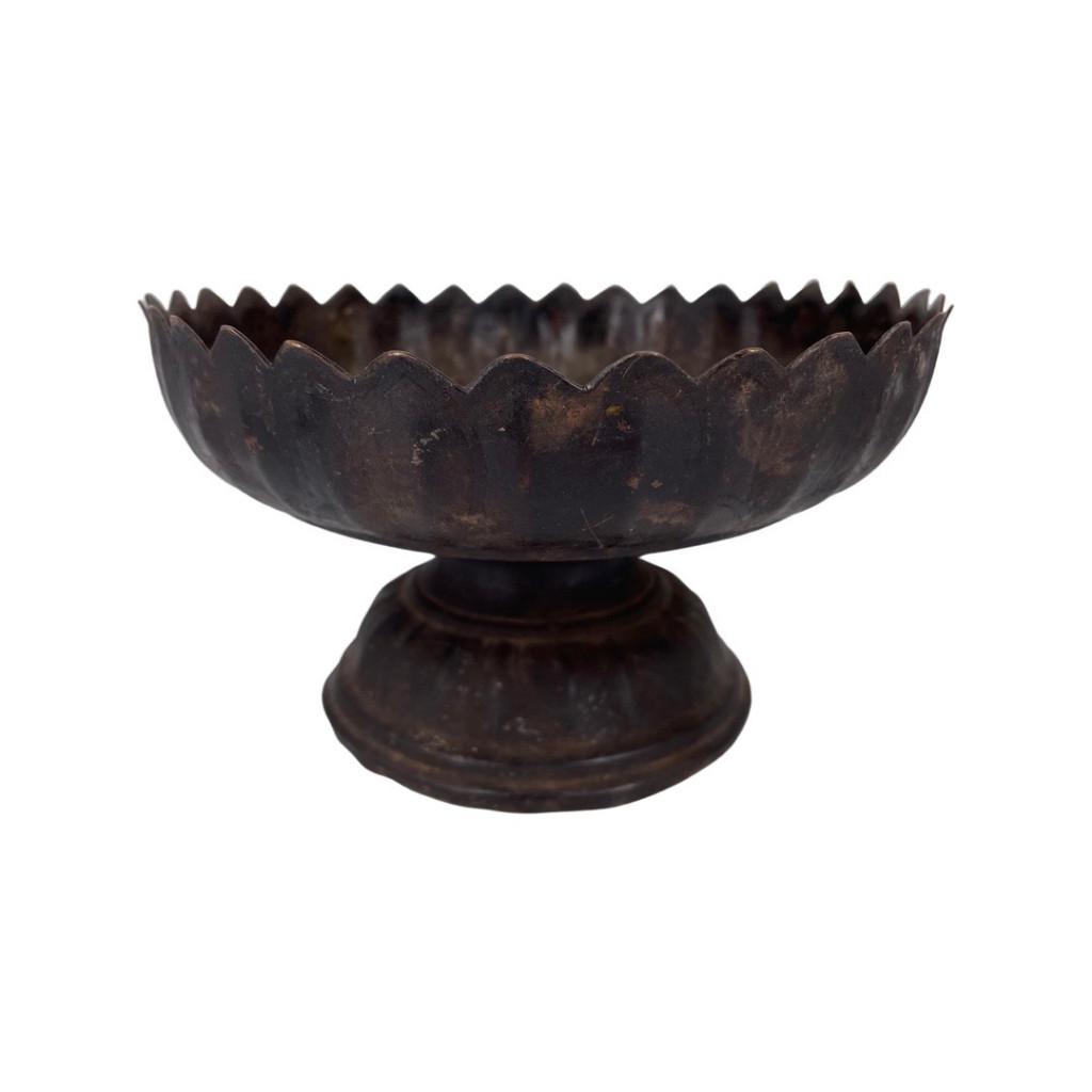 Coupe en Forme de Fleur de Lotus Antique du Népal ou Tibet, Antiquités & Art, Enlèvement ou Envoi