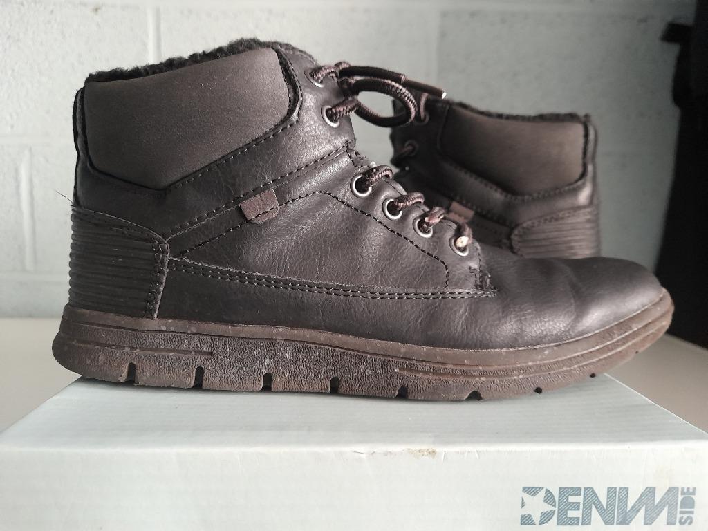 Bottines/chaussures fourrées noires, garçon, pt 37, Garçon, Comme neuf, Enlèvement, Chaussures