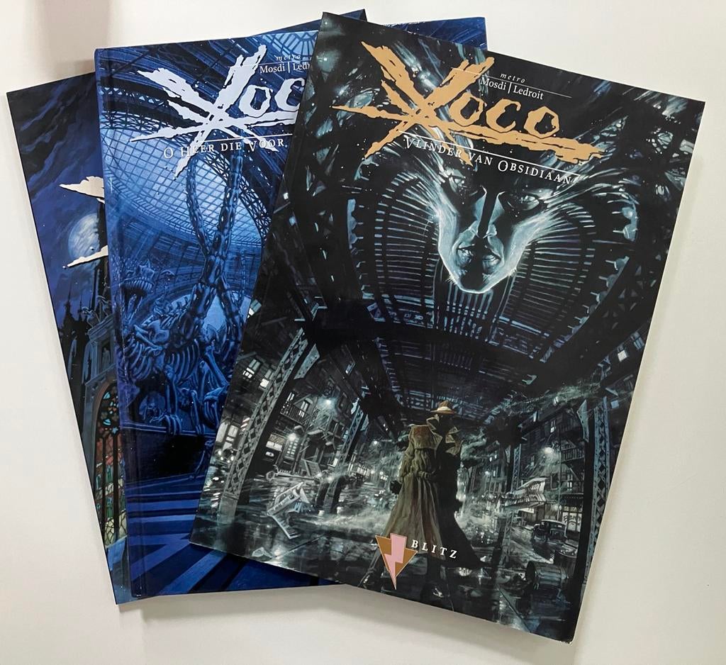 Xoco- drie strips - Ledroit Palma Mosdi - Blitz Metro, Boeken, Meerdere stripboeken, Ophalen of Verzenden, Gelezen