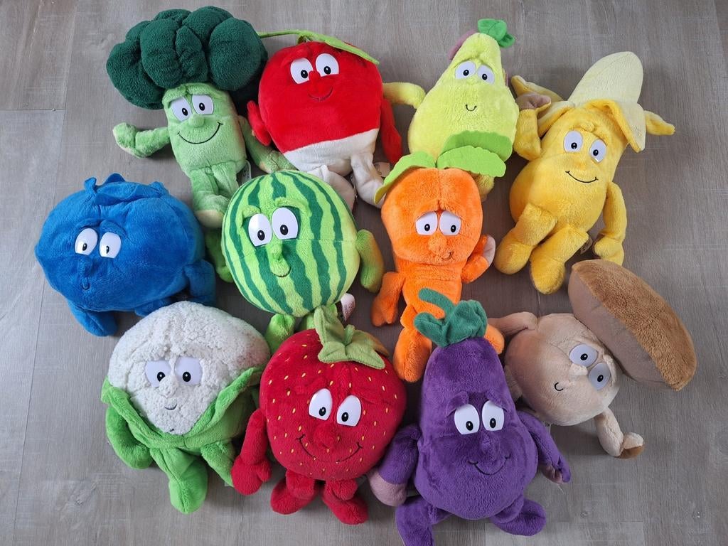 Knuffels groenten en fruit, Ophalen
