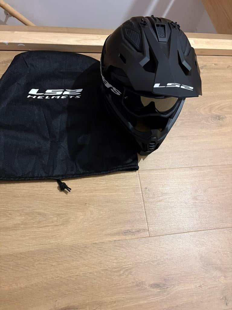 Ls2 Helm + Alpinestars bril, Ophalen, Zo goed als nieuw, Extra large of groter