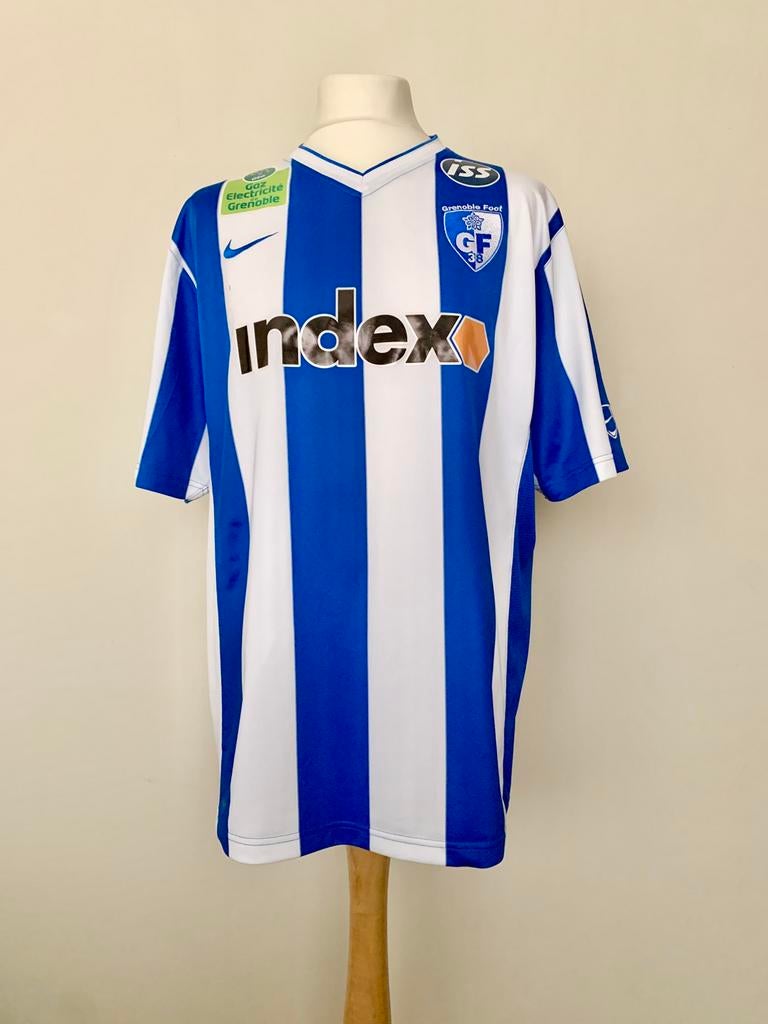 Grenoble Foot 38 2008-2009 Home Rendulic match worn shirt, Taille XL, Enlèvement ou Envoi, Comme neuf, Maillot