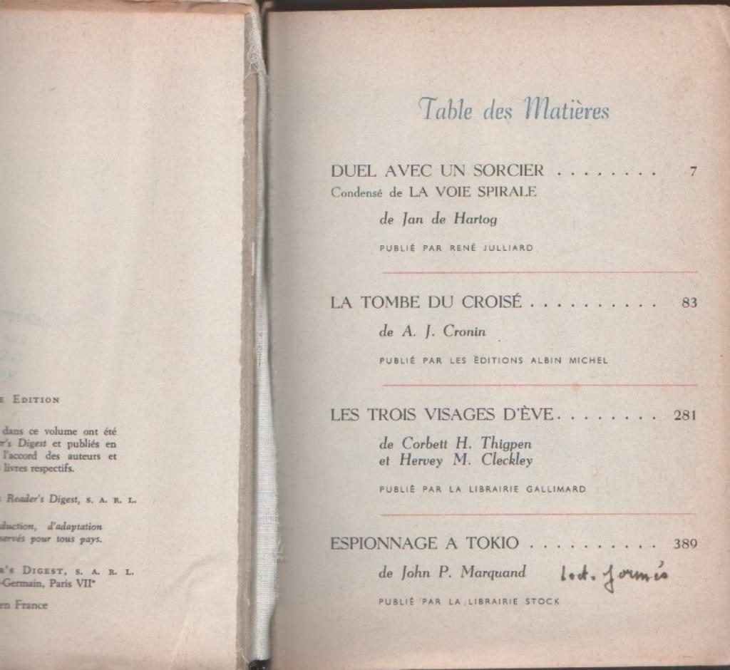 Sélection du Reader's Digest, Livres, Romans, Enlèvement ou Envoi
