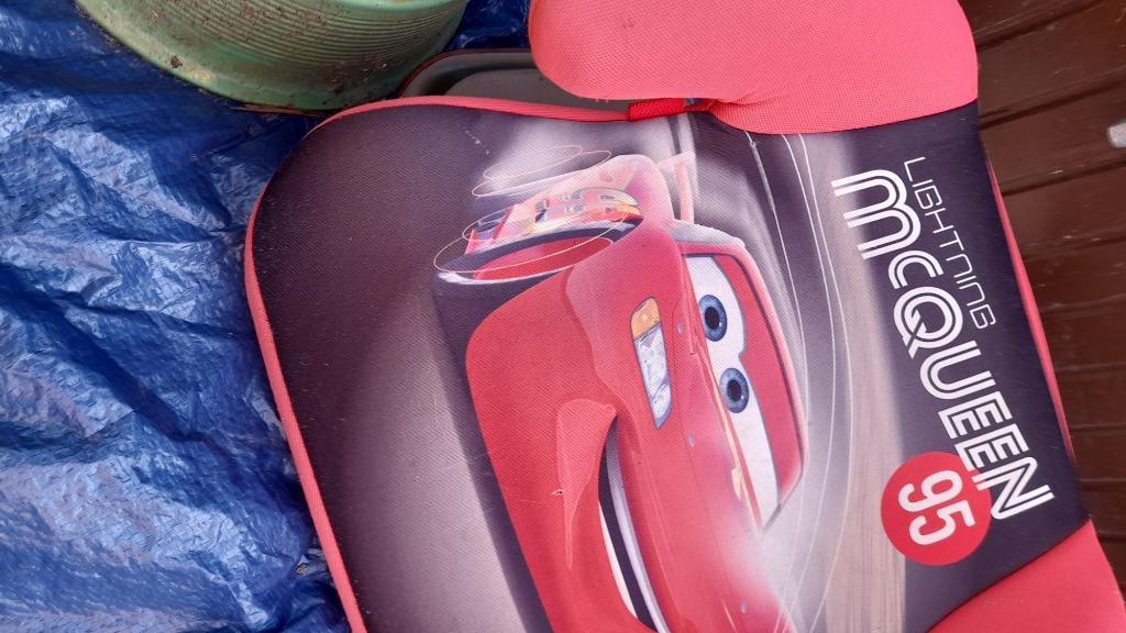 Siège d'auto pour enfant Lightning Mc Queen, Autres marques, Ceinture de sécurité, Comme neuf, 9 à 36 kg