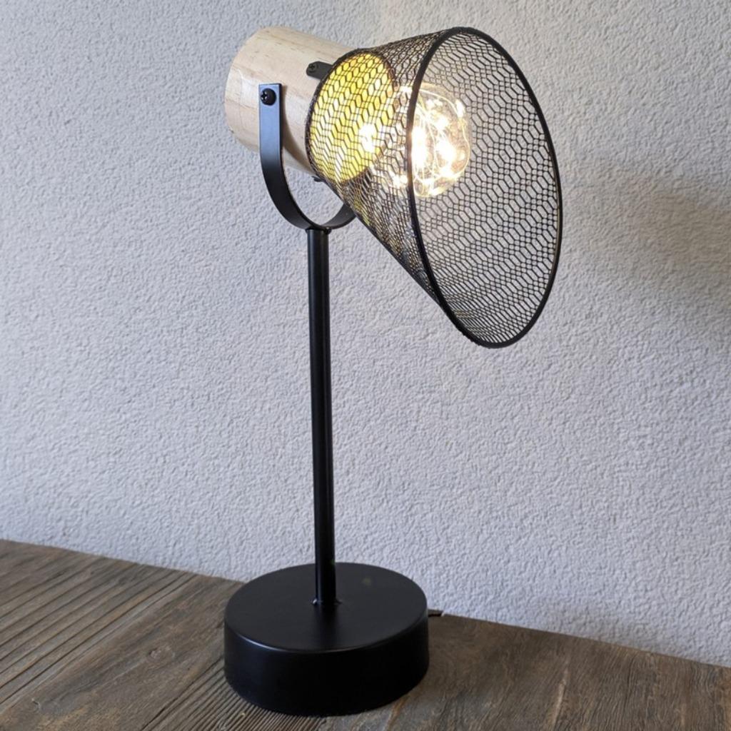 NOUVEAU Belle lampe rotative, avec batterie, voir info, Enlèvement, Neuf, Bois