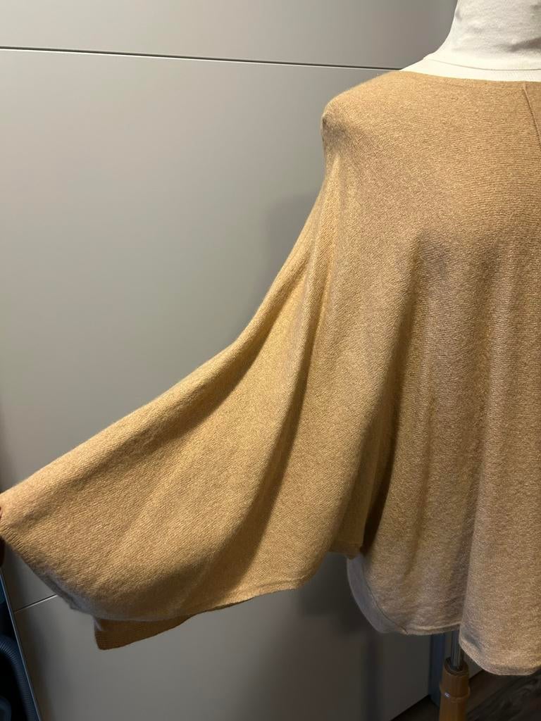 Toffe pull/ poncho, Kleding | Dames, Ophalen of Verzenden, Zo goed als nieuw, Beige