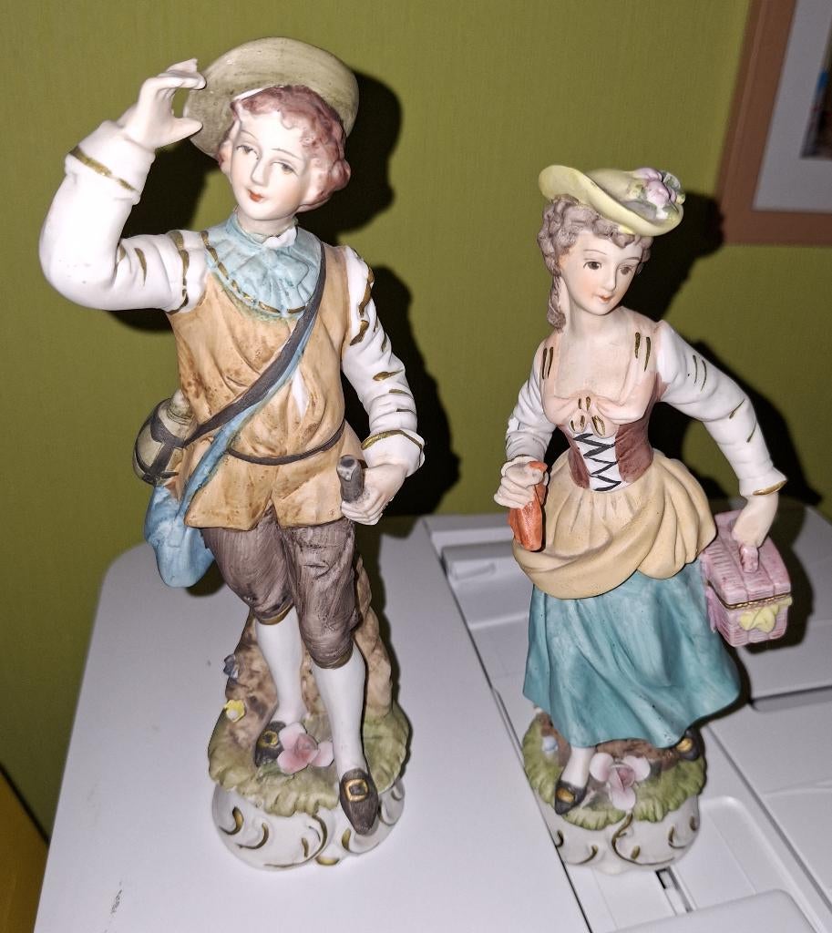 decoratieve figuratieve beeldjes, Verzamelen, Beelden en Beeldjes, Gebruikt, Mens, Ophalen of Verzenden
