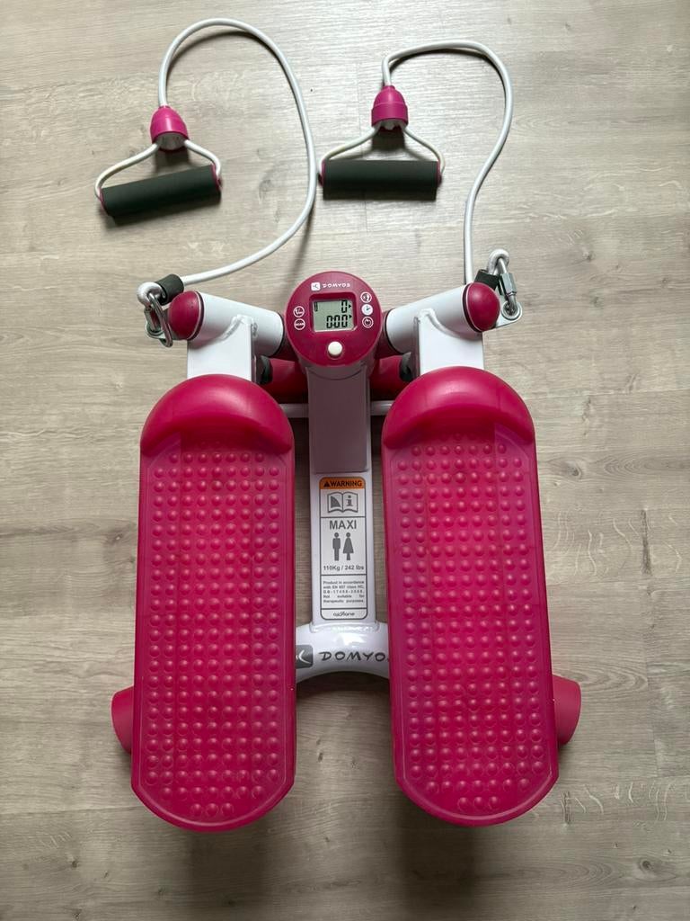 Mini stepper Domyos + élastiques, Sports & Fitness, Enlèvement, Comme neuf