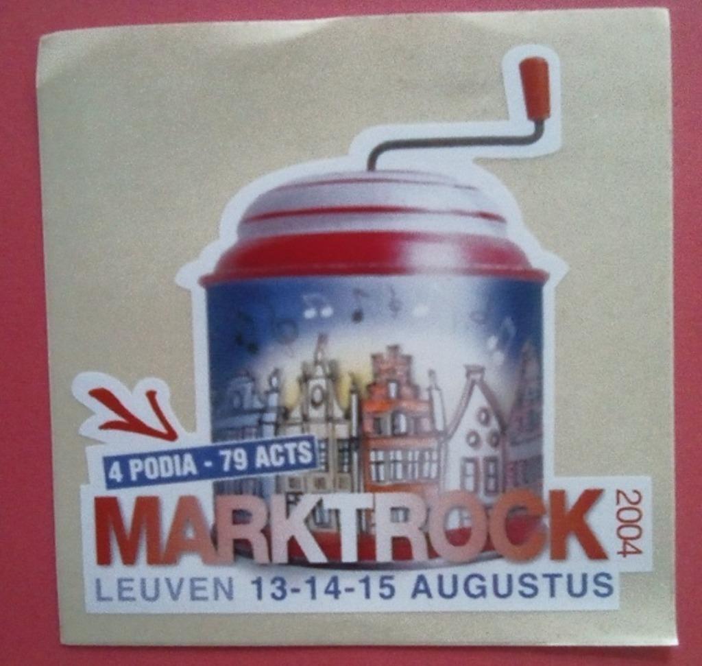 STICKER Marktrock 2004, Muziek en Instrumenten, Ophalen of Verzenden, Nieuw