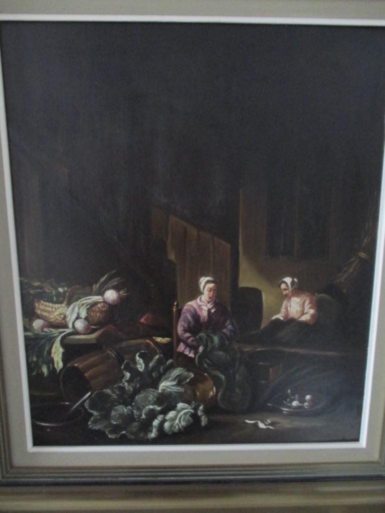 Schilderij op paneel - met monogramm, Antiek en Kunst, Ophalen