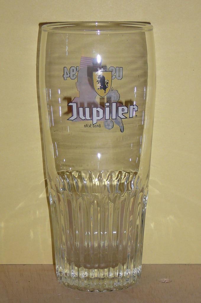 Bierglas Jupiler  USA  1994  (Enzi Scifo), Ophalen of Verzenden, Bierglas
