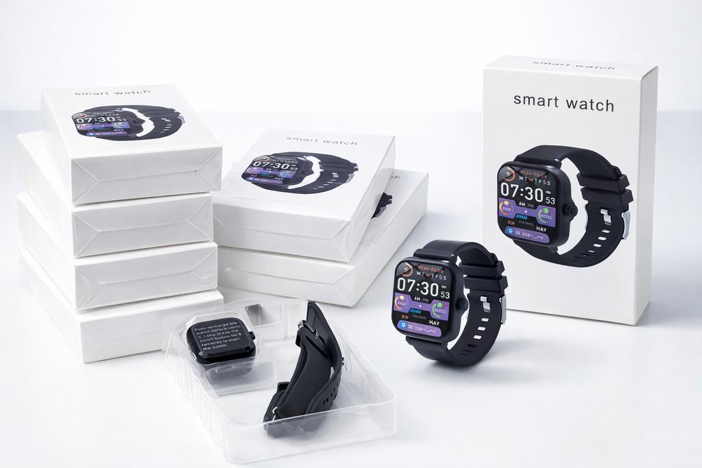 Smart watch 1,83inch, Ophalen of Verzenden, Nieuw, Zwart, Android
