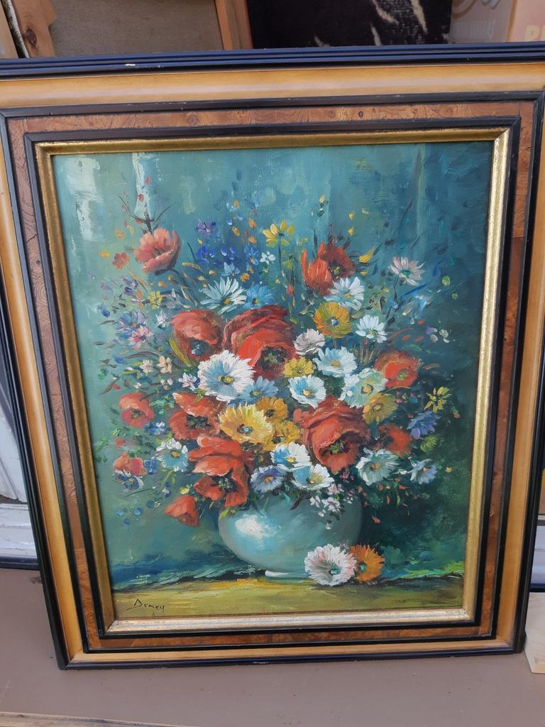 Schilderij getekend, Antiquités & Art, Art | Peinture | Classique, Enlèvement ou Envoi