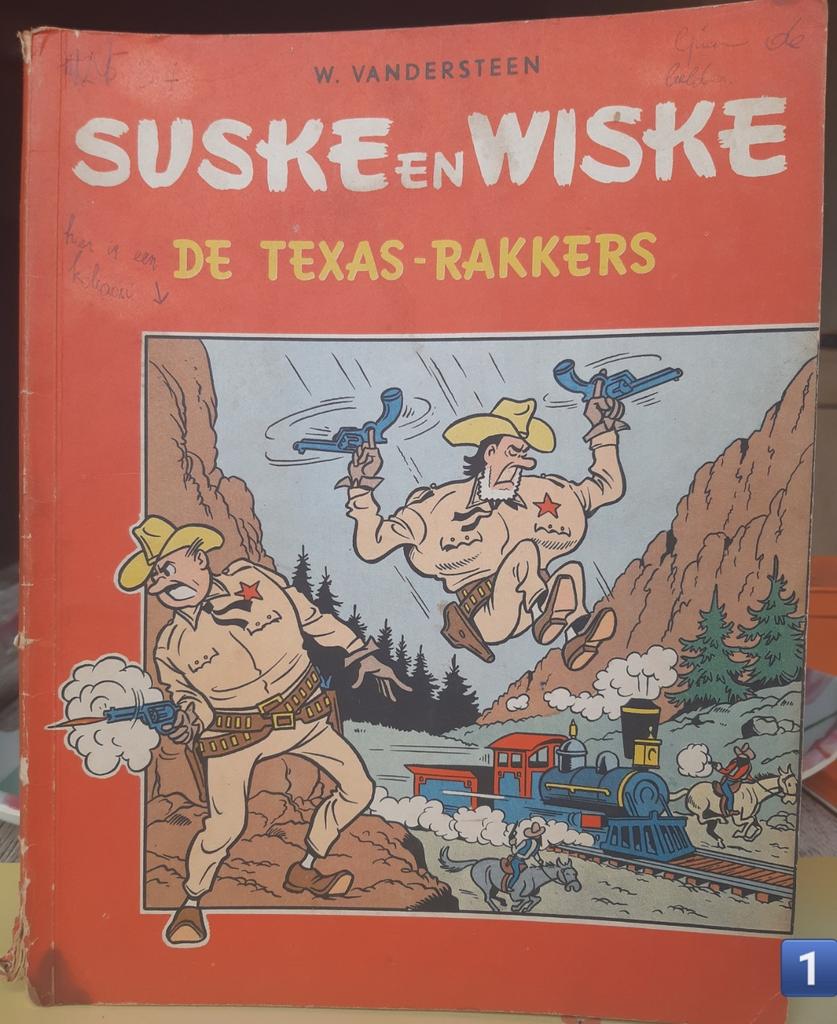 3 oude Suske en Wiske strips, Ophalen, Gelezen