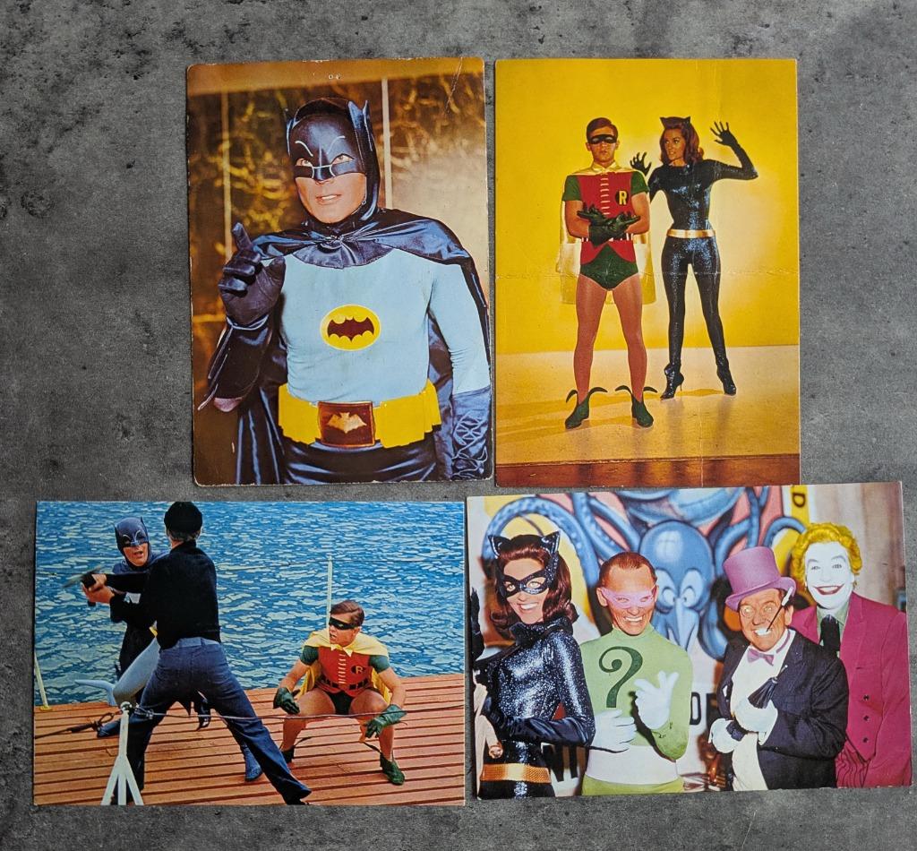 BATMAN POST KAARTEN JAREN 60 4X PRENTEN jaren 60, Verzenden