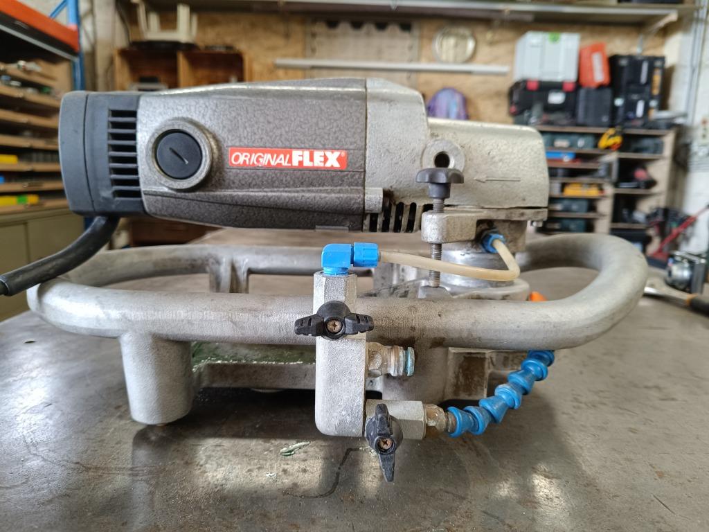 Randfreesmachine, voor natuursteen, Ophalen, Gebruikt