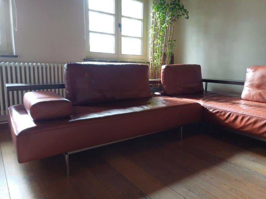 Design zetel Rolf Benz, Ophalen, Gebruikt, Leer, Strak