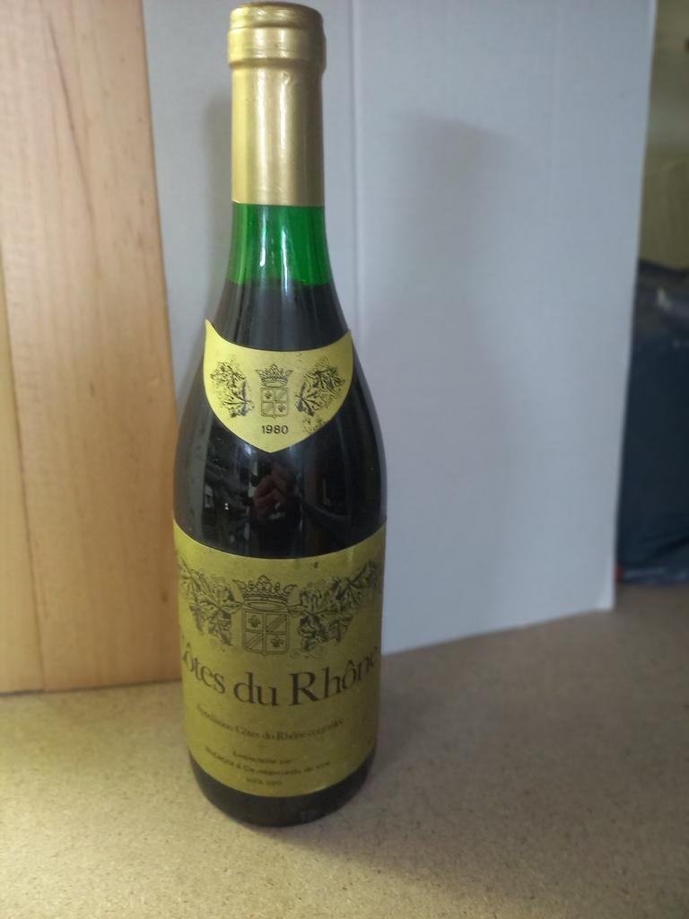 Côte du Rhône 1980, Collections, Vins, Enlèvement, Comme neuf