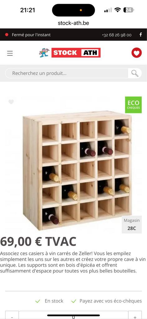 Étagère / rangement à vin, Enlèvement, Neuf