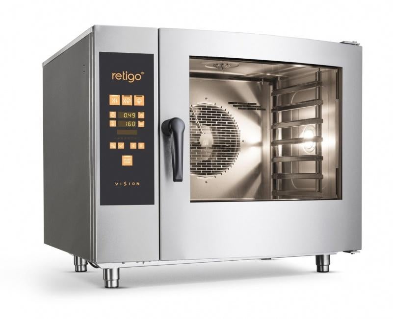RETIGO Vision 2E0611IA Steamer / Combisteamer + Inox Tafel, Ophalen, Gebruikt, Ovens, Microgolfovens en Steamers