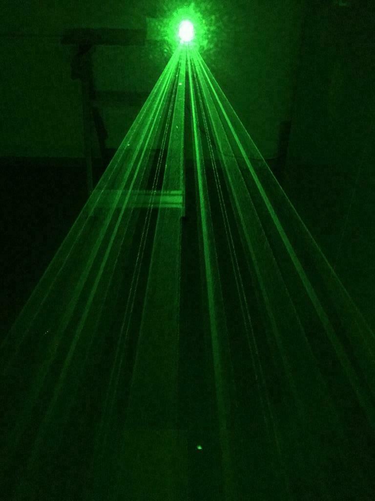 Horloge LASER digital clock green 200mW - Light show, Enlèvement ou Envoi, Neuf, Laser, Couleur