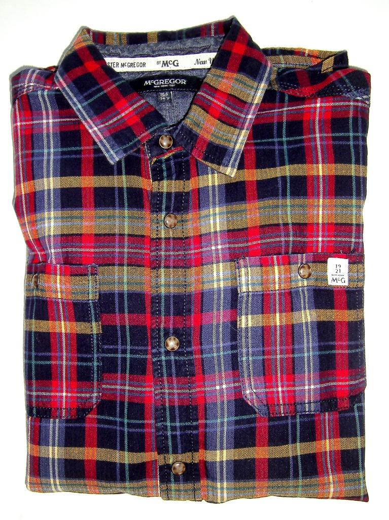 " Mc GREGOR 1921 New York" Garçon Chemise Taille :164 (14/15, Garçon, Enlèvement ou Envoi, Chemise ou À manches longues, Comme neuf