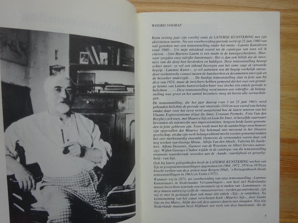 Maurice Sijs, 1880-1972, gemeentehuis Latem 1980, Jan D'Haese, Ophalen of Verzenden, Zo goed als nieuw, Schilder- en Tekenkunst