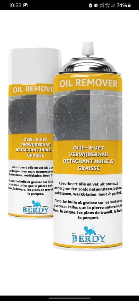 Dégraissant pour parquet, bois, béton, plans de travail,..., Enlèvement ou Envoi