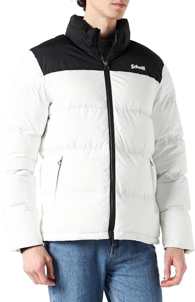 Schott NYC | pour homme | veste d'hiver | Blanc | Nouveau, Vêtements | Hommes, Vestes | Hiver, Neuf, Autres tailles, Blanc, Envoi