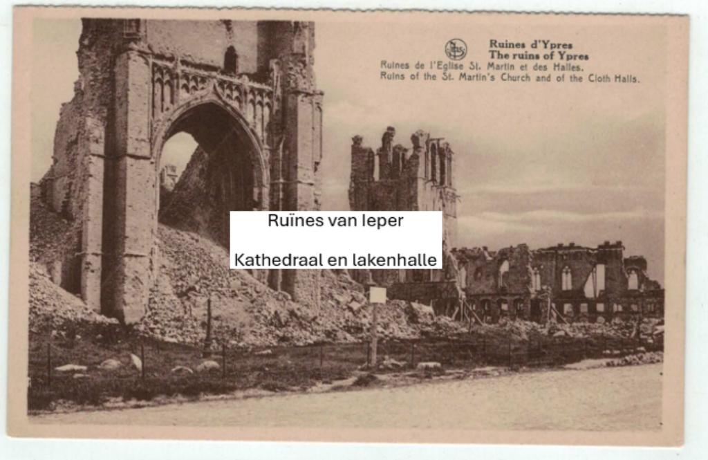 Oude postkaarten van Ieper (2 stuks) onbeschreven, Verzamelen, Ophalen of Verzenden, Ongelopen, West-Vlaanderen