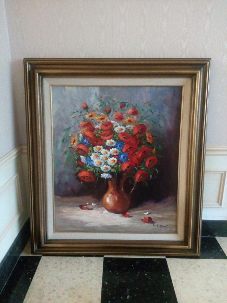 Schilderij bloemen, Enlèvement
