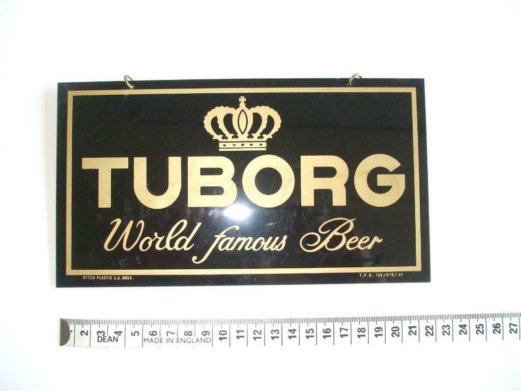 TUBORG WORLD FAMOUS BIER anno 1967 by Rob. Otten, Ophalen of Verzenden, Nieuw, Reclamebord, Plaat of Schild